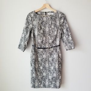 MM Lafleur Etsuko Crackle Dress 3/4 Sleeve